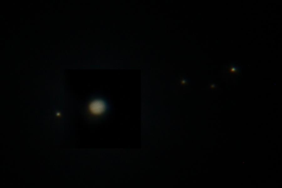 Jupiter and her moons - Seben Big Boss Telescope
